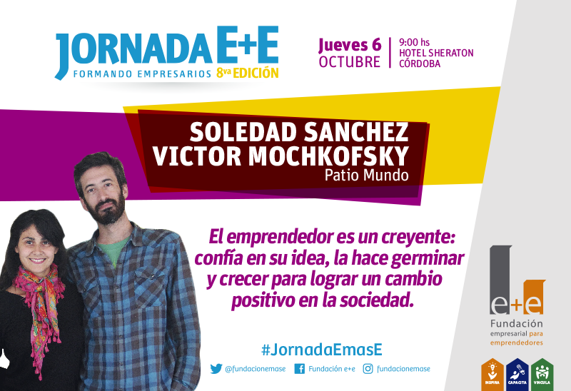 fundacionEmasE's tweet photo. 👉 Victor Mochkofsky y Soledad Sanchez, creadores de @patiomundo  nos comparten su opinión sobre qué es #SerEmprendedor. https://t.co/CiQvP0lwij