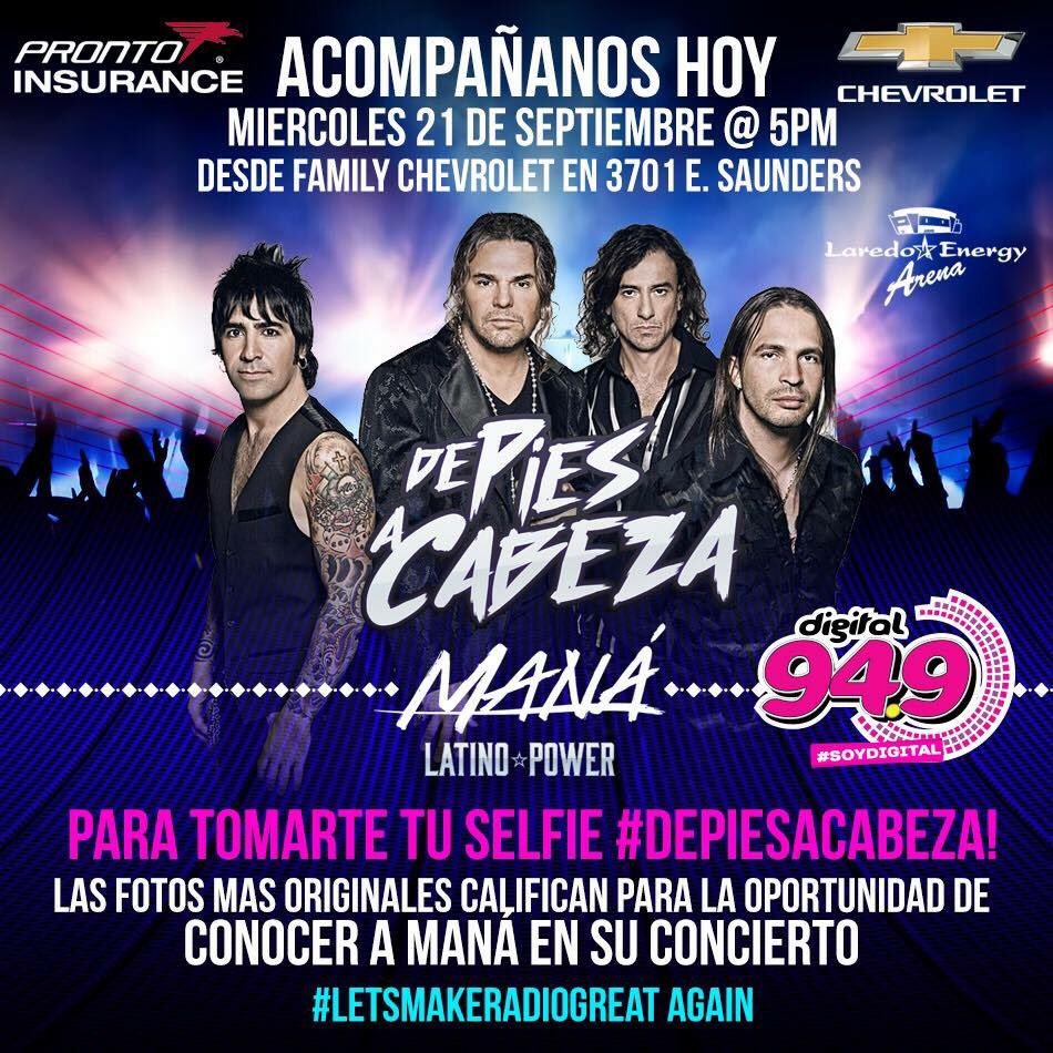 JoannaWakeUp's tweet photo. No pierdas la oportunidad de participar y ganar la oportunidad de conocer a @manaoficial! Nos vemos en Family Chevrolet! SoyDigital https://t.co/vjMVW69gMZ