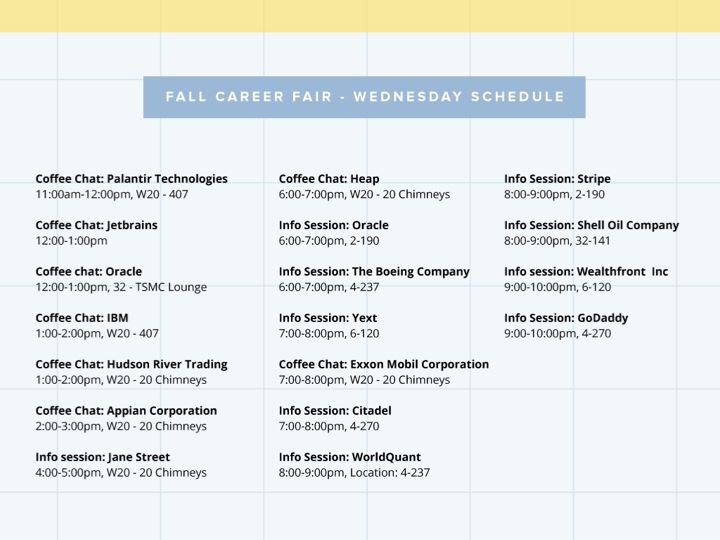 MIT Fall Career Fair tweet media