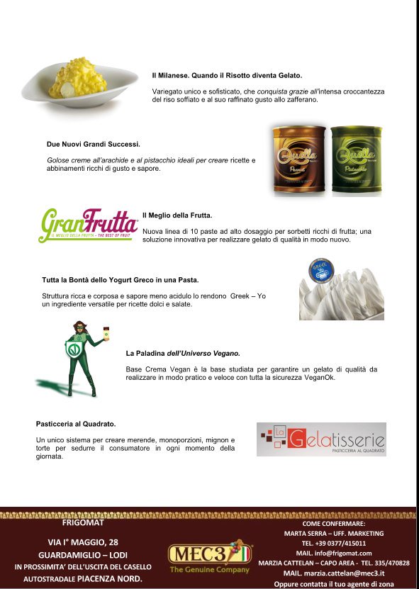 FrigomatSrl's tweet photo. 10/10/16 - ore 14 - sala corsi Frigomat - open day dedicato alla "gelatisserie", organizzato da MEC3 in collaborazione con Frigomat. https://t.co/5diP9Fq327