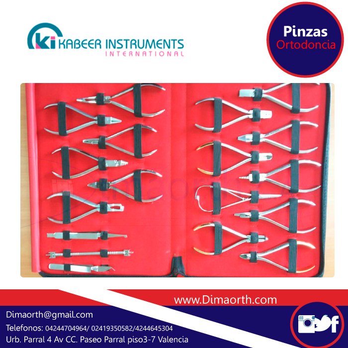 Dimaorth's tweet photo. Kit de 18 pinzas Kabeer Ortodoncia Precio: 340.000 bsf no incluye IVA 
#dentales #sonrisa #ortodoncia #venezuela #estetica 
Dimaorth@gmail https://t.co/bAO9fkF6Cm