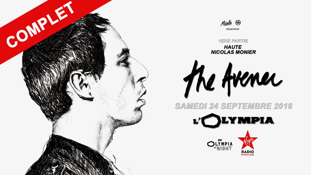MialaParis's tweet photo. Retrouvez @TheAvenerMusic ce samedi à L'@OLYMPIAHALL avec @hauteofficial en première partie ! https://t.co/9GBsiuBL9j