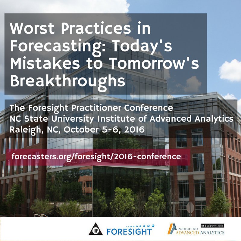 Last chance to register! Foresight's practitioner conference #FPC2016NCSU <a href="/SASanalytics/">SASanalytics</a> tinyurl.com/zfoov3a