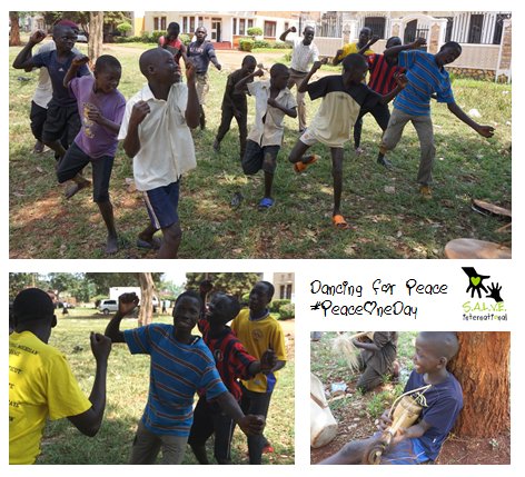 SALVEint's tweet image. We are dancing for @PeaceOneDay here in Uganda. We believe that you are stronger if you choose peace instead of war.  What do you think?