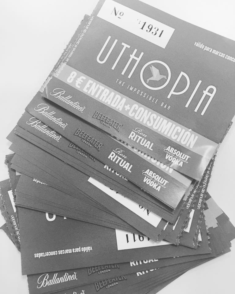 Últimas entradas para la Gran Inauguración d los Jueves Universitarios d UTHOPIA,date prisa y resérvala en el 693271698, te lo vas a perder?