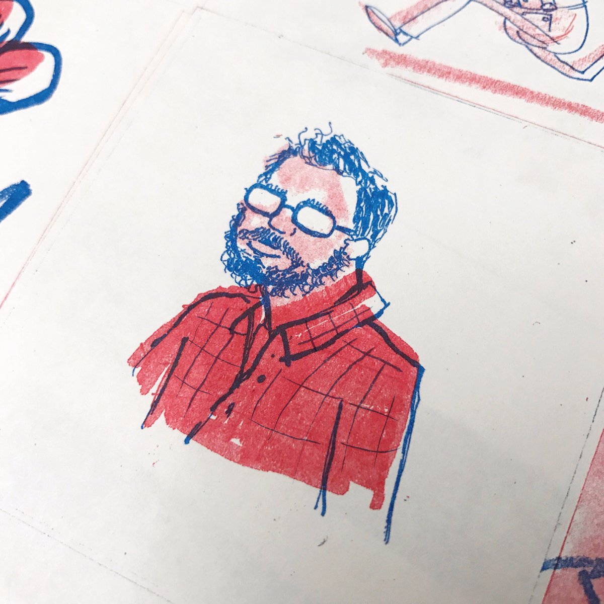 jamesblevins's tweet image. Got to play with a RISO last night! Comics and type specimen sheets coming soon! #print #design #comics #texture #illustration