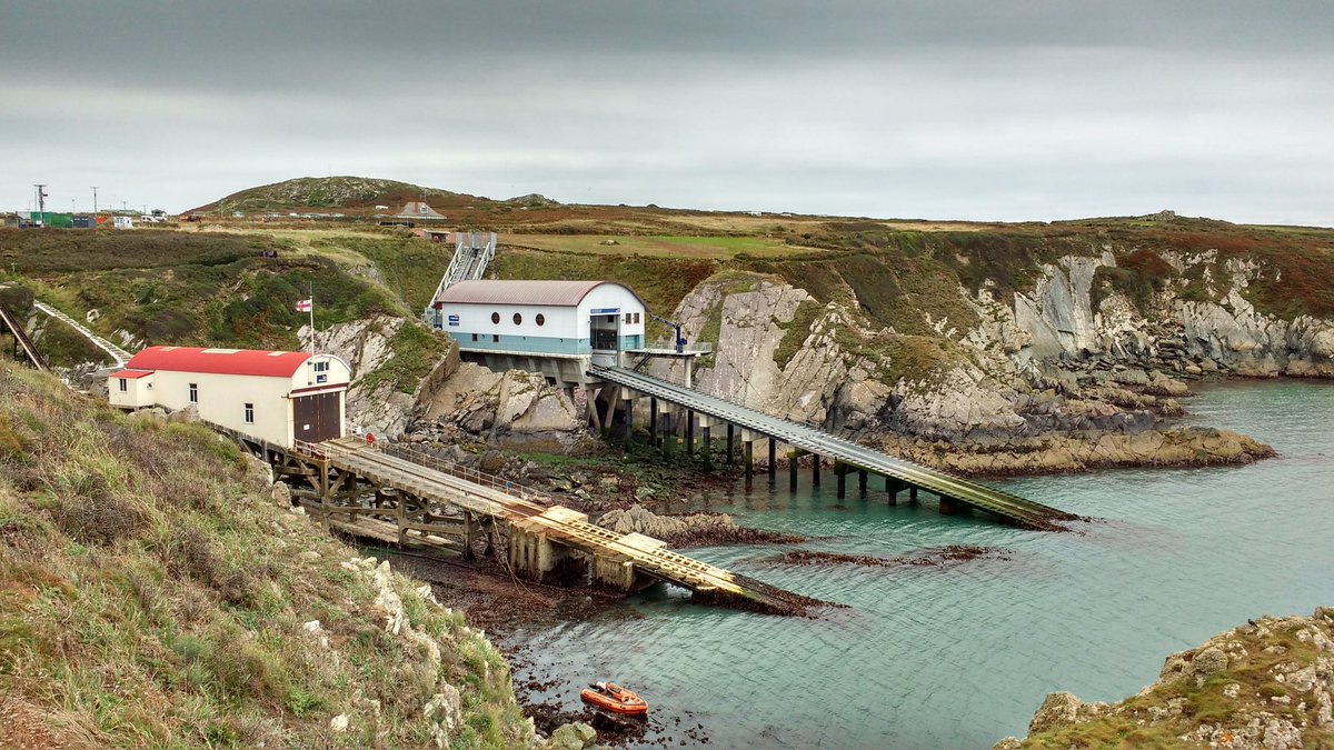 <a href="/DerekTheWeather/">Derek Brockway - weatherman</a> Lovely view of the old and the new at St. Justinian's in evocative Pembrokeshire weather.