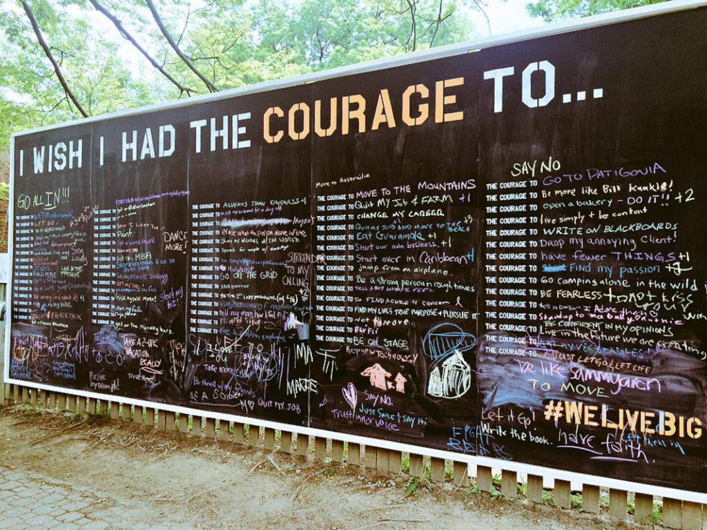 birgitbiehl's tweet image. I wish I had the courage to...  
#courage #fearless #selflovecampaign