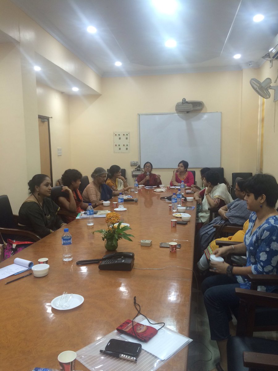 Great meeting with excellent female scholars at Jadapur University Kolkata