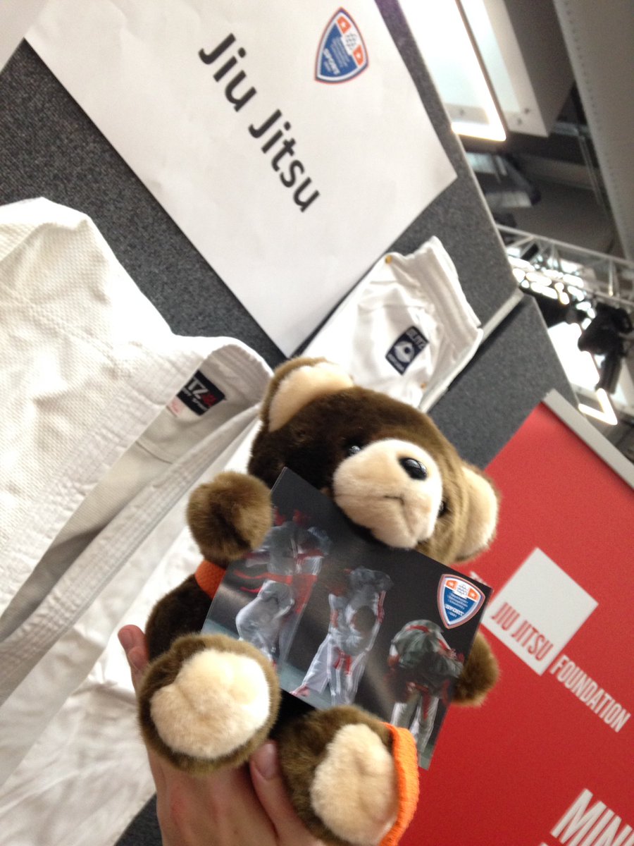 This is the cutest mascot at Freshers fair. The <a href="/mmujitsu/">MMU Jitsu</a> bear throws a challenge to <a href="/mmuitftaekwondo/">MMU Taekwondo</a> wolf!