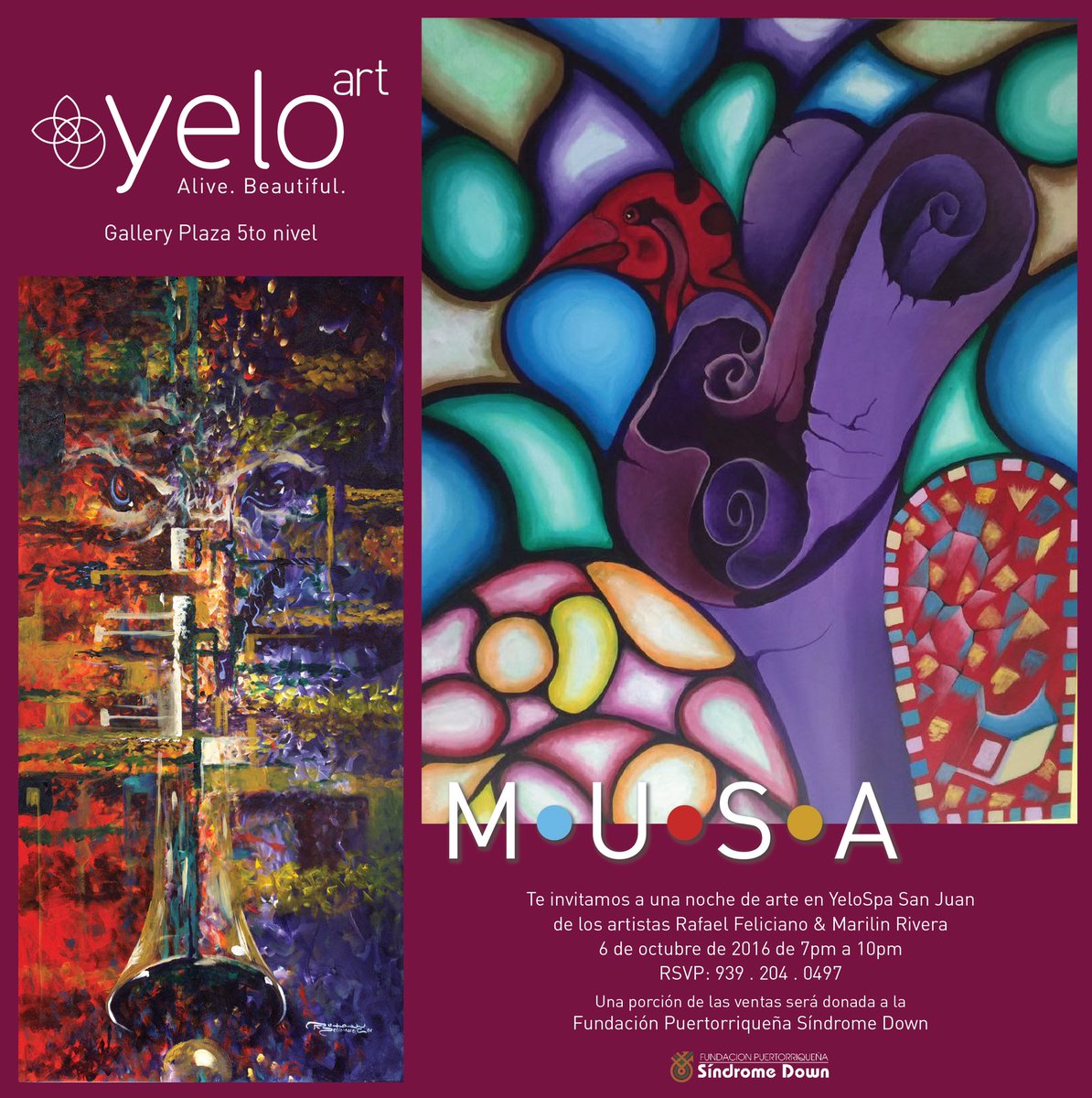 mriverasj's tweet photo. YeloArt October 6, 2016 M•U•S•A Join a night of empowerment starting at 7pm For more information call 939-204-0497 https://t.co/H9tR5XIYuO