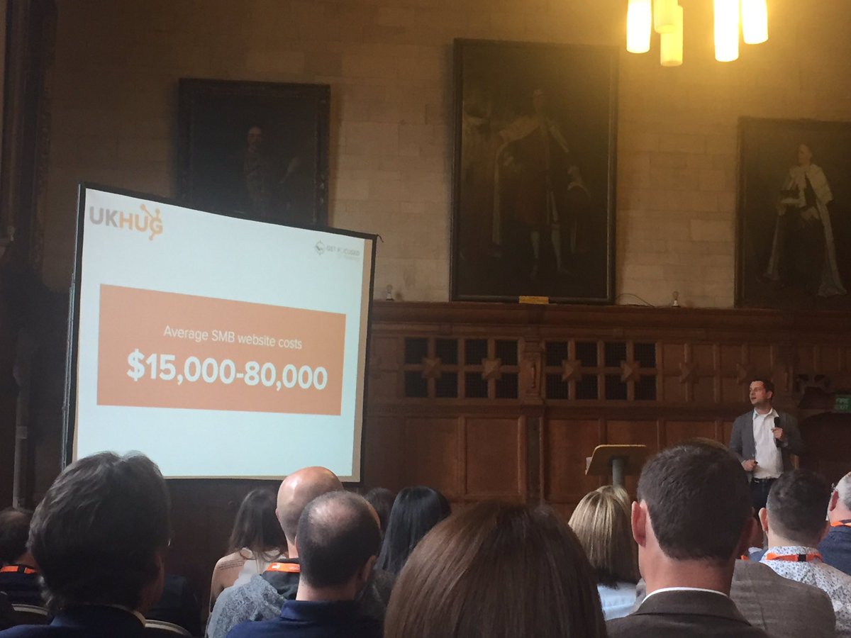 _Katapult's tweet photo. The average cost for a #SME website can reach $80k - time for a new #GDD approach to web design as @GetFocused_ explain at #UKHUG https://t.co/DSp25JPmDz
