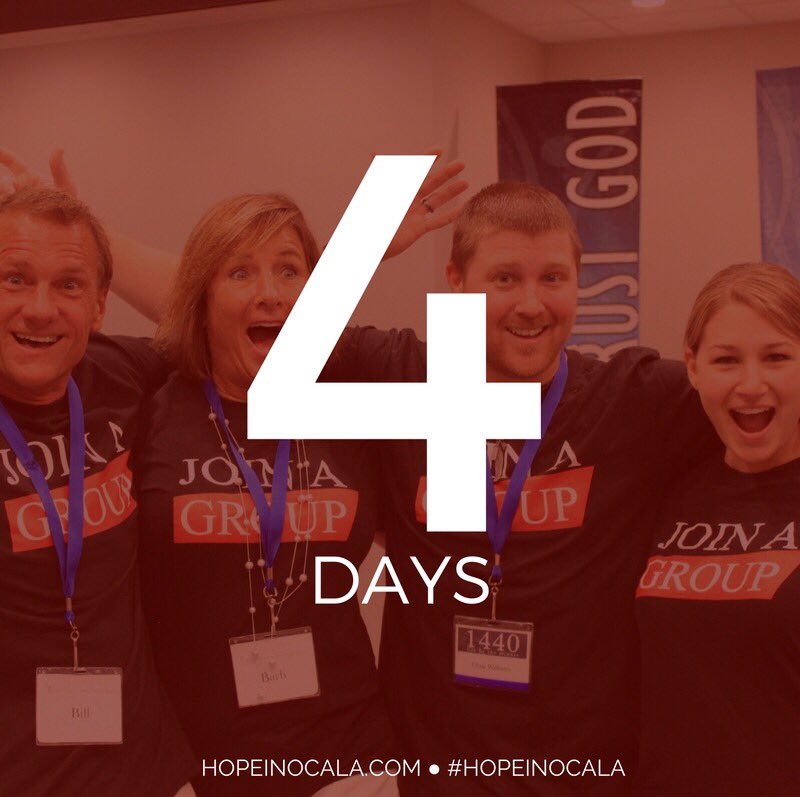 HOPEinOcala's tweet photo. 4 more days until our Fall Small Group series kicks off! Are YOU connected in a Small Group? Email rob@hopeinocala.com today! #HopeInOcala https://t.co/jwwBZMQclQ
