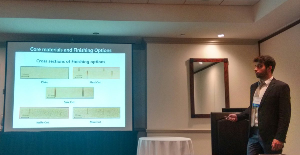 mecomposites's tweet photo. Cihan presented the effect of surface finishing of core on the behaviour of polymer foam-cored sandwich structures at #ASC31 https://t.co/ZmlPyILGx7