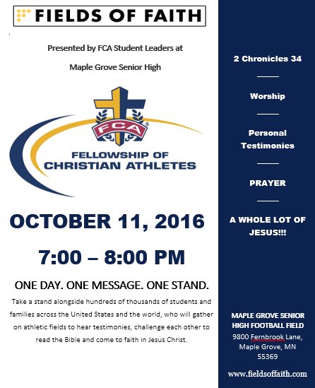 maplegrovefca's tweet photo. Hey everyone check this out: @champlinparkfca @RogersFCA @BuffaloFCA @AnokaFCA @FCAHopkins @ChaskaChanFCA @AndoverFCA @EdinaFCA https://t.co/OWMJoRnXoP