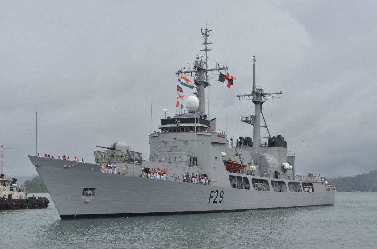Spokespersonnavy 2x Frigates Of Bangladesh Navy Bns Somudra Avijan Somudra Joy With 97 U T Cadets Call On Port Blair On A Goodwill Visit Spokespersonmod T Co Jvrsyfkkw9