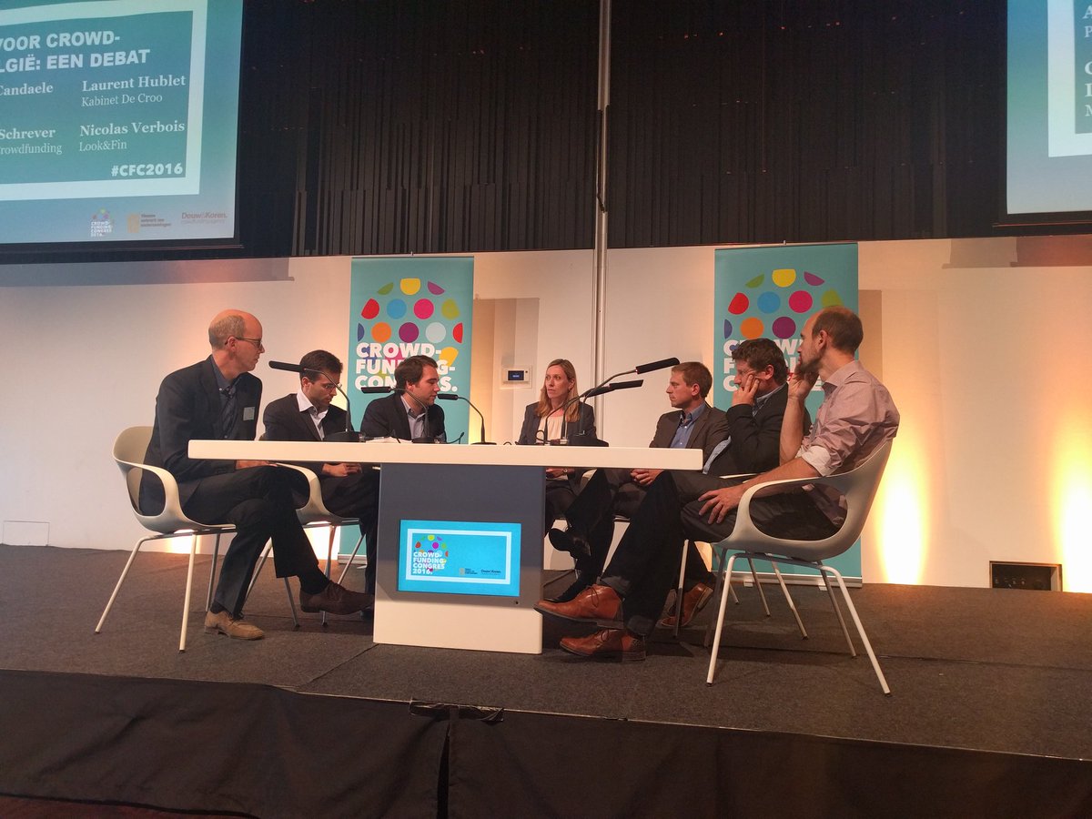 Benieuwd naar het debat op #cfc2016 <a href="/BoleroCrowdfund/">Bolero Crowdfunding</a> <a href="/LookAndFin/">Look&Fin</a> <a href="/mymicroinvest/">Spreds</a> <a href="/VLAIO_be/">VLAIO</a> <a href="/PMVnv/">PMVnv</a> @digitalagendaBE