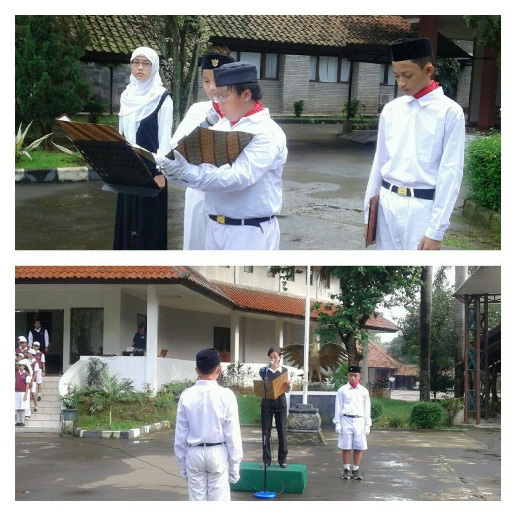 Petugas upacara kali ini dari kakak" kls 8.. Semua berjalan dgn baik tentunya diperlukan proses yang matang pula 👌