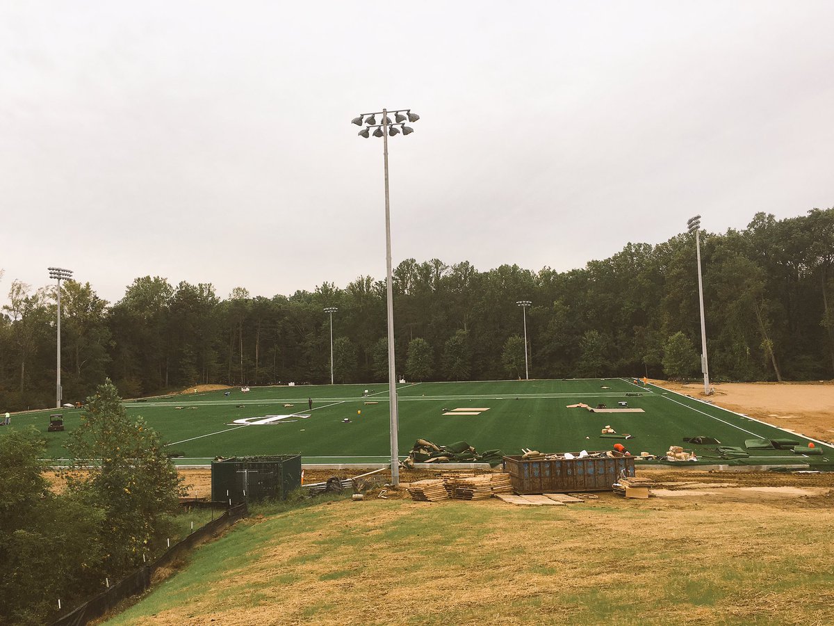 ICSOps's tweet photo. Logo placement - exciting day! #EaglesAthleticComplex .@ICSAthletics .@ICSEagles https://t.co/S99osb4vKN