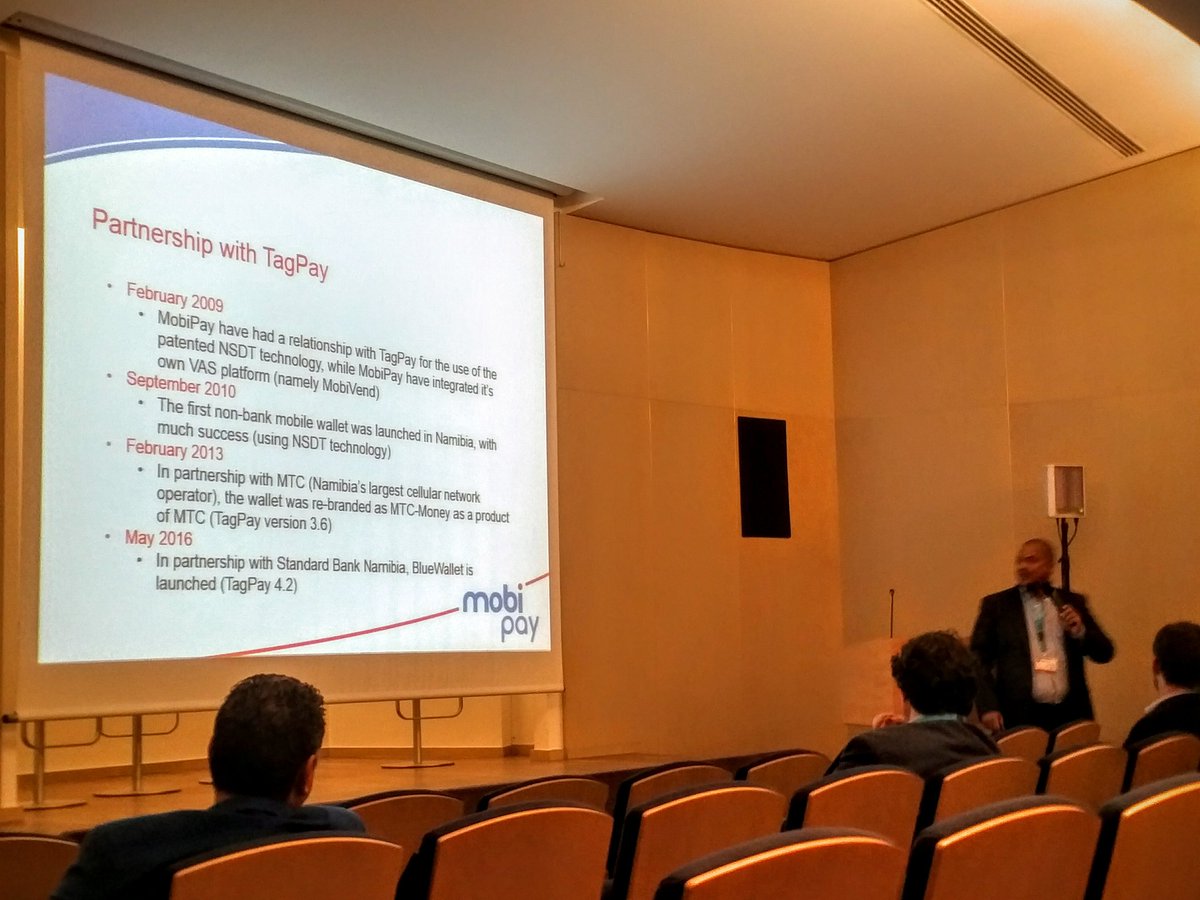 anamagbl's tweet photo. .@Mobipay_Namibia sharing the evolution of their deployment and @TagPayInc partnership #TagPay https://t.co/fhUFqkg2JG