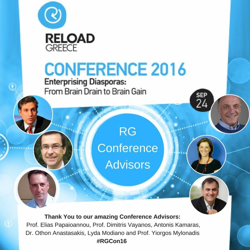 ReloadGreece's tweet photo. Our amazing advisors @Lyda141121 @mylonadis @OAnastasakis, Elias Papaioannou, Antonis Kamaras &amp; Dimitris Vayanos will be at #RGCon16  YOU? https://t.co/ZrodUmbJmP