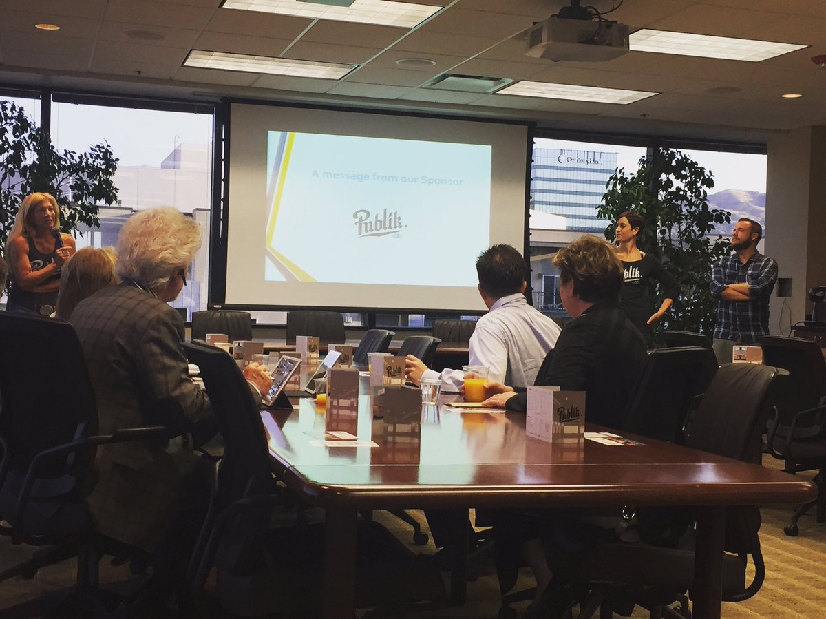saltlakechamber's tweet photo. #ChamberLaunch is about to begin. Big thank you to @PublikCoffee for sponsoring! #slchamber #networking #saltlakecity https://t.co/l7taWX4w6b