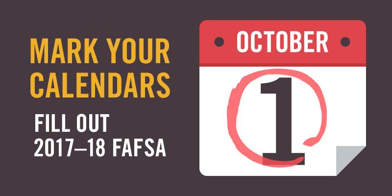 ICYMI: The FAFSA launches early this year—October 1! bit.ly/2bd0XnP