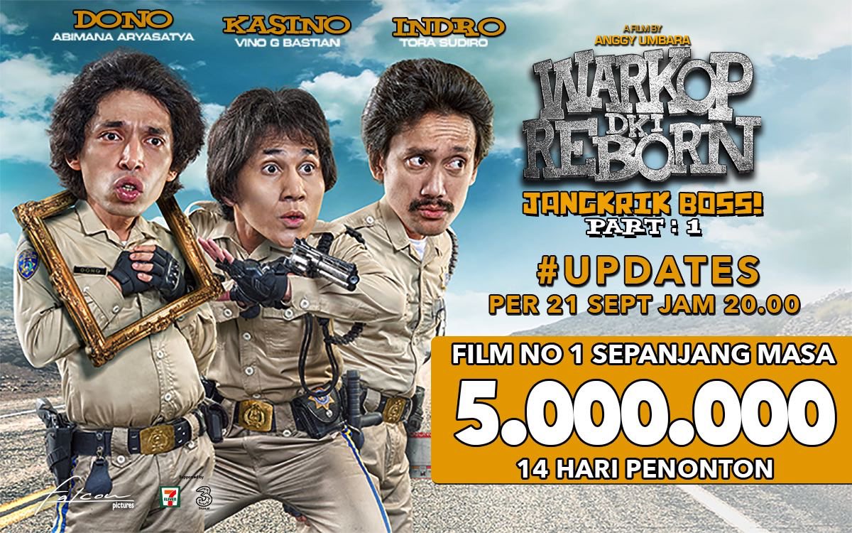 VinoGBastian__'s tweet photo. Terima kasih Indonesia (update @FalconPictures_ pkl 20.00wib) #WarkopDKIReborn https://t.co/yyEcECzbHq