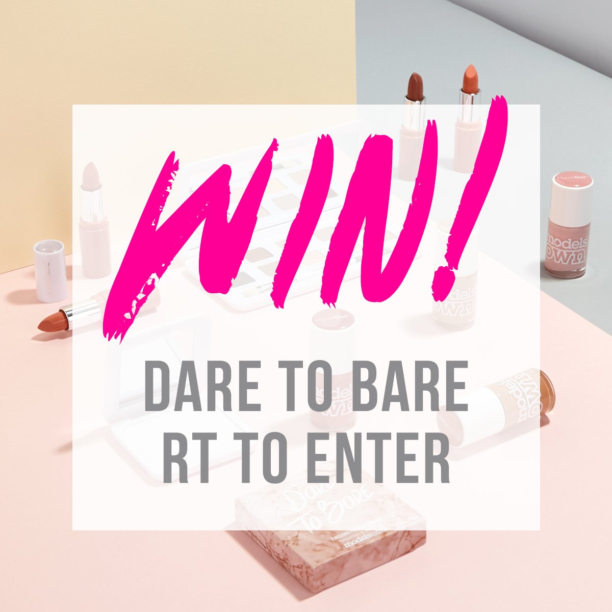 modelsown's tweet photo. #WIN - RT to enter to WIN our Dare To Bare Collection of nude makeup and nail polishes! Good Luck x https://t.co/PeXrA9Xpsg