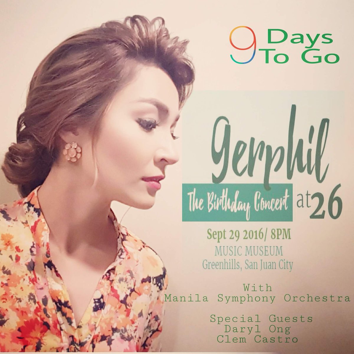 Vilmarosaborja's tweet photo. GerphilAt26 soon on sept 29 @themusicmuseum@geraldinef888 https://t.co/C6ZWnvAy7z