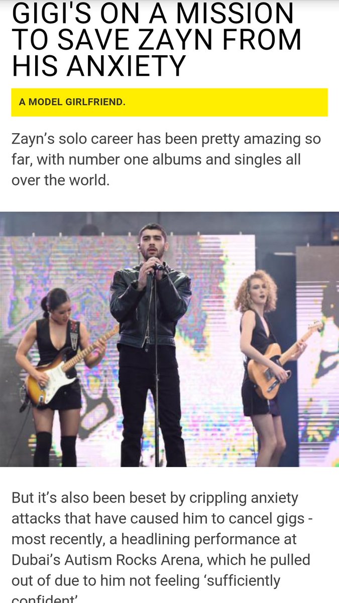 ZAYN__ID's tweet photo. #Zinfo According to MTV snapchat, Zayn canceled his gig in Dubai due to his anxiety... #WeLoveYouZayn https://t.co/6cnyvsOllr