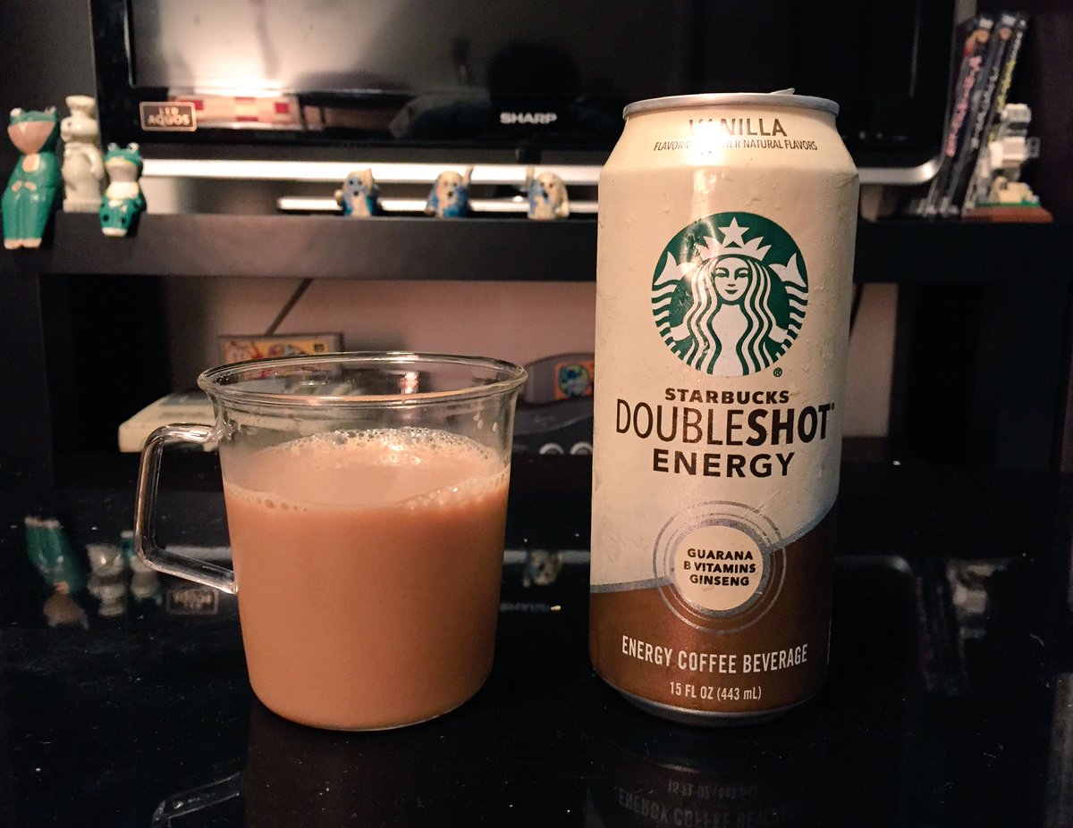 エナドリわかさ Starbucks Doubleshot Energy Vanilla スタバのエナジードリンク スタバではキャラメルフラペチーノしか飲んだことないけど それより甘い甘い 家でまったり映画でも観ながら 1日の終わりに飲みたい感じ というか現に今そうやって