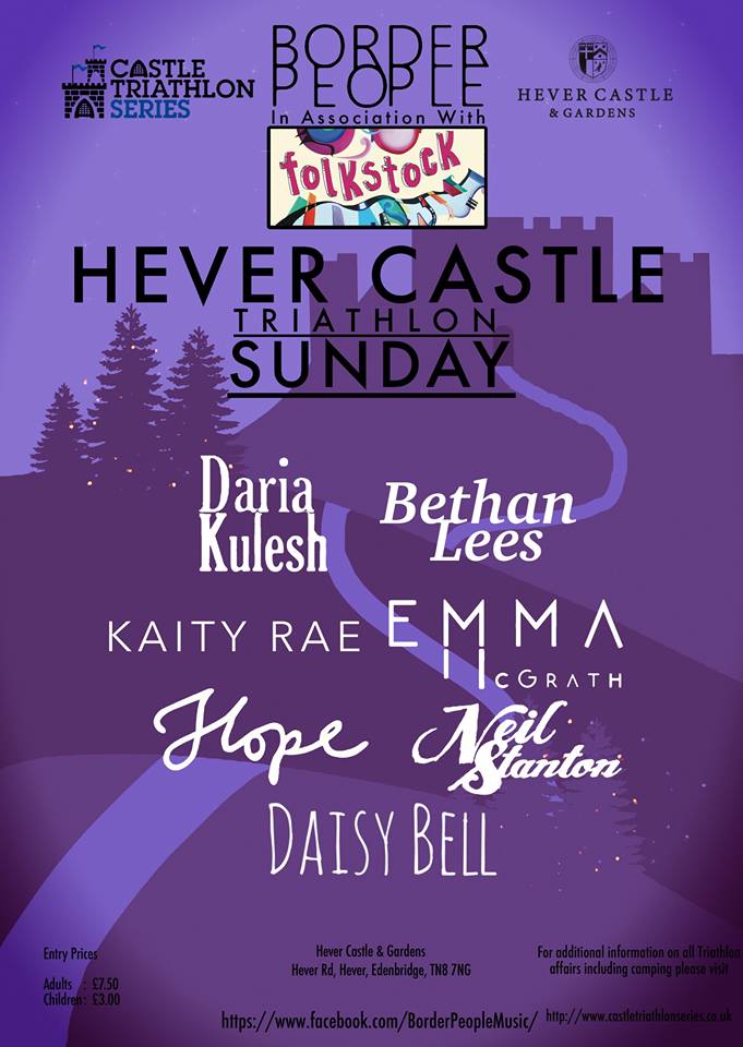 Folkstock's tweet photo. Such a great line up of quality acoustic and folk music at @HeverCastleLtd this Sunday on the only music stage @CastleTriathlon from 10-5pm https://t.co/R0Hx0mCn1M
