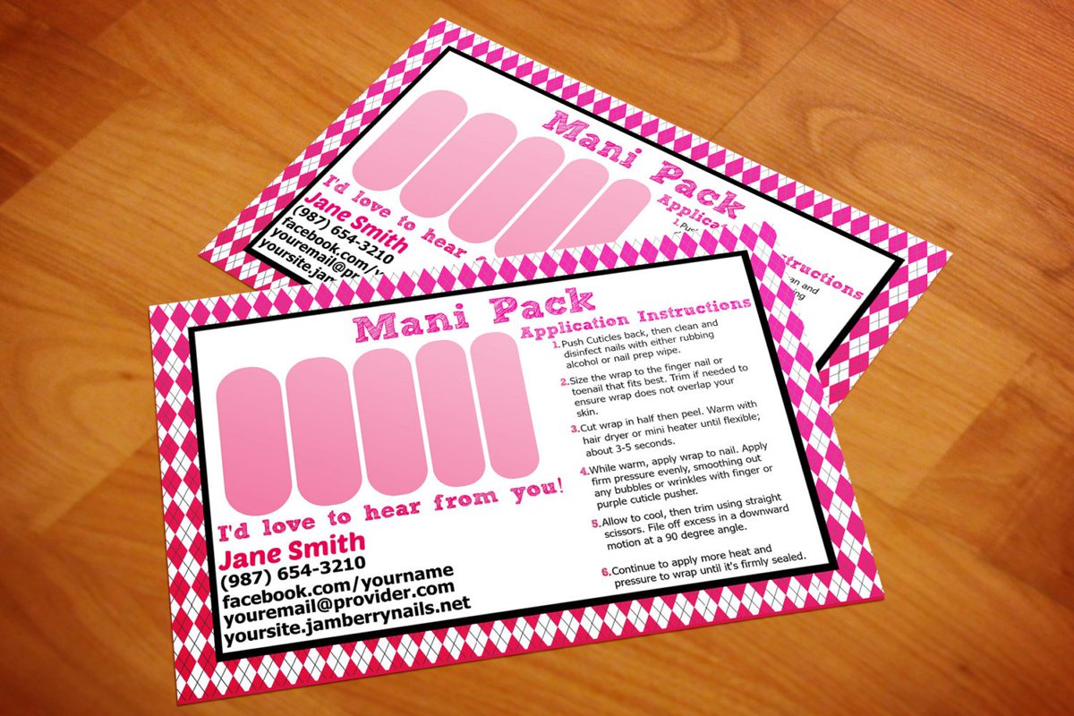 NailWpPrintShop's tweet photo. Mani Pack Card in Pink Argyle - Customizable Printable Jamberry Custom Grap… https://t.co/ZktXvwIaOG #Etsy #Jamberry https://t.co/ORCNx70RQy