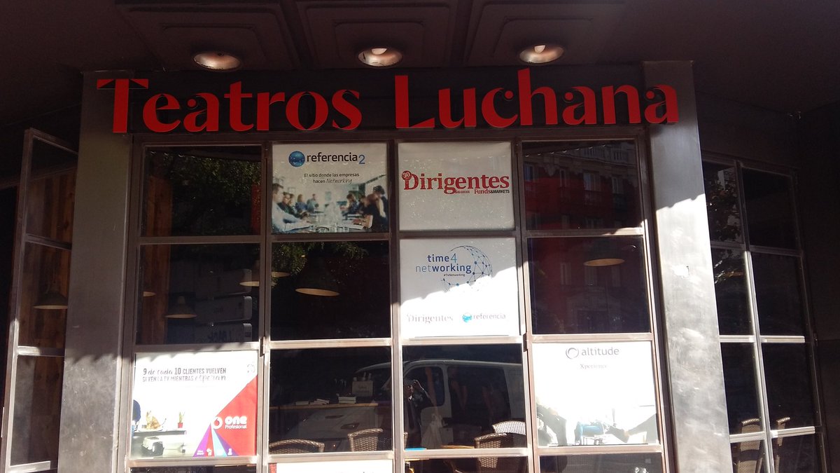 LuisMiguelAlbor's tweet photo. Hoy el @TeatrosLuchana acoge el #DiadelNetworking @DirigentesDg @Referencia_2 @t4networking https://t.co/a6Zyyiztei
