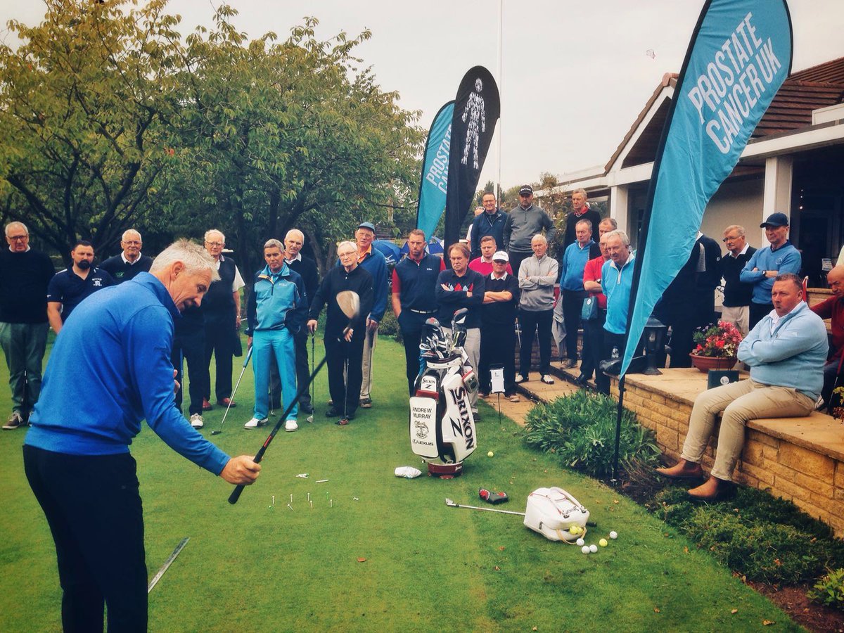Thanks to <a href="/AMurrayGolf/">Andrew Murray</a> for hosting our Golf Day champions in our first Northern Golf Championship! Play for us at prostatecanceruk.org/get-involved/o…