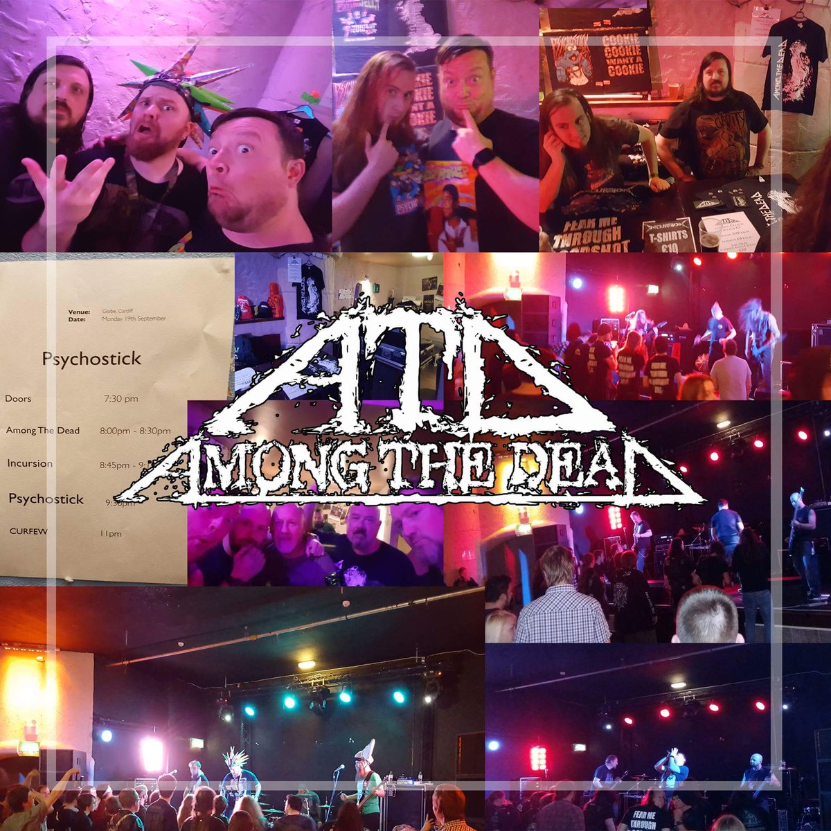 Cheers Cardiff. Gig with <a href="/psychostick/">Psychostick 🌮</a>  &amp; <a href="/IncursionMetal/">Incursion</a> @ <a href="/theglobecardiff/">The Globe Cardiff</a> on Monday Thanks to everyone involved + making us feel welcome!