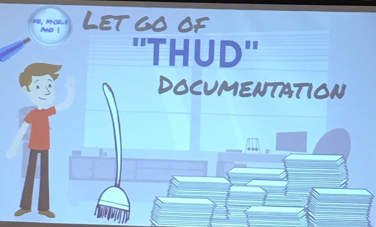 mo_bray's tweet image. Let go of the &quot;THUD&quot; documentation. Thud? The noise it makes when it hits ur desk. LOL #BA2016