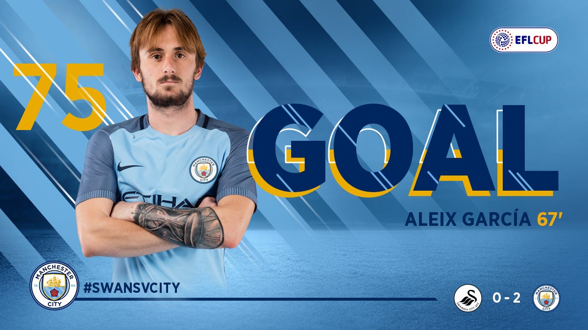 ManCity's tweet photo. GOOOAAALLL, it's the 19 year old, @97_aleix with the goal from a @JNavas cross! https://t.co/yIECeoYYTK