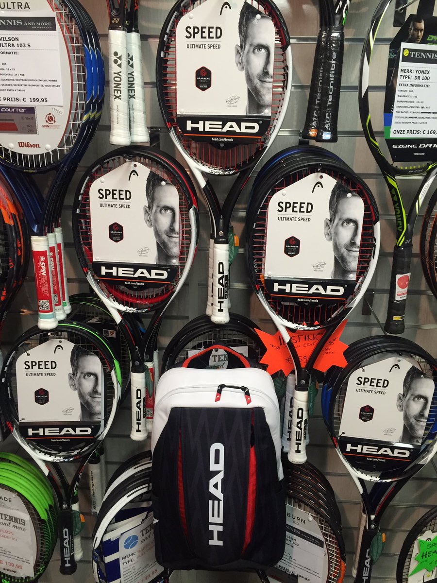 Nieuw binnen gekomen #head #speed #rackets #tassen new look #Djokovic #westerstraat53 #purmerend