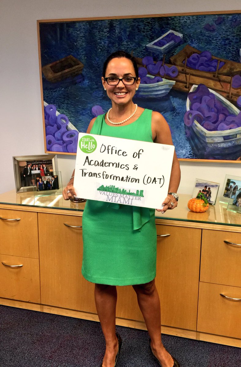 MDCPSDAS's tweet photo. @MiamiCAO & #TeamOAT supports #MakingMiamiGreen and #MiamiStartsWithHello @StdtSvcsMDCPS @MiamiSup #ValuesMatterMiami https://t.co/CKVs0qJlgM