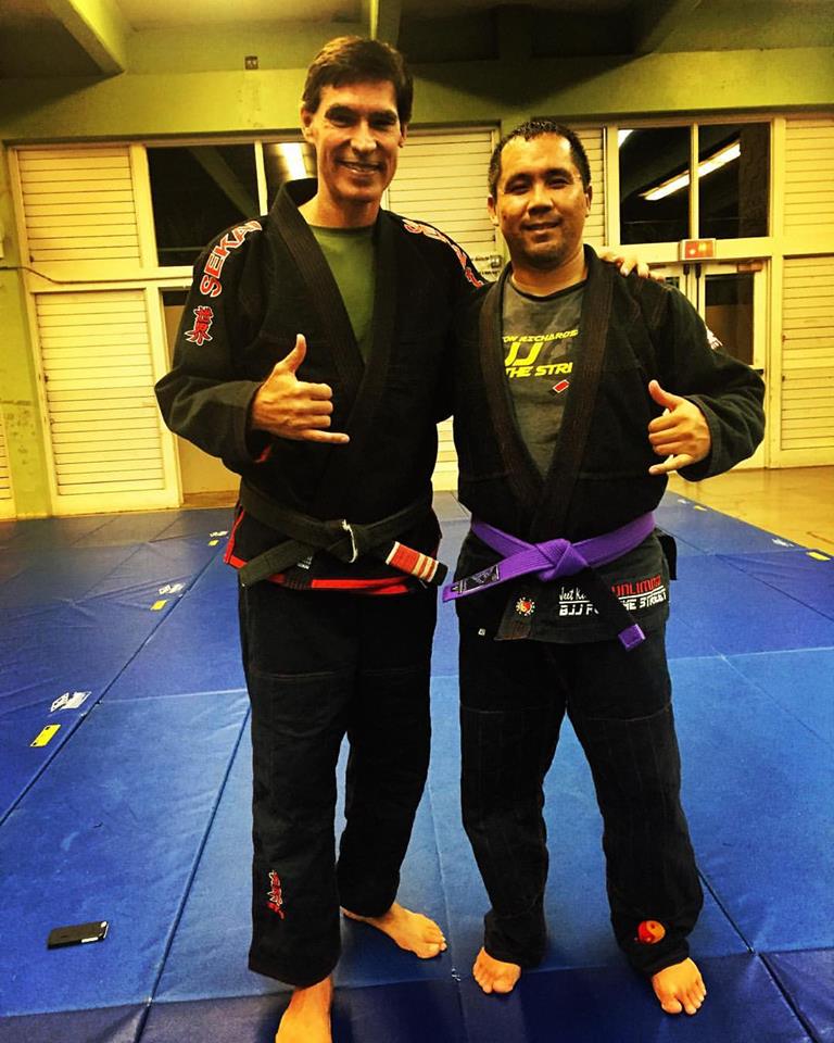 UDefenseTactics's tweet photo. Received my BJJ purple belt from @jkdunlimited Burton Richardson last night. Was grueling but I survived. #BJJ #Purple #Knives #GroinShots https://t.co/ExKYqlPEgQ
