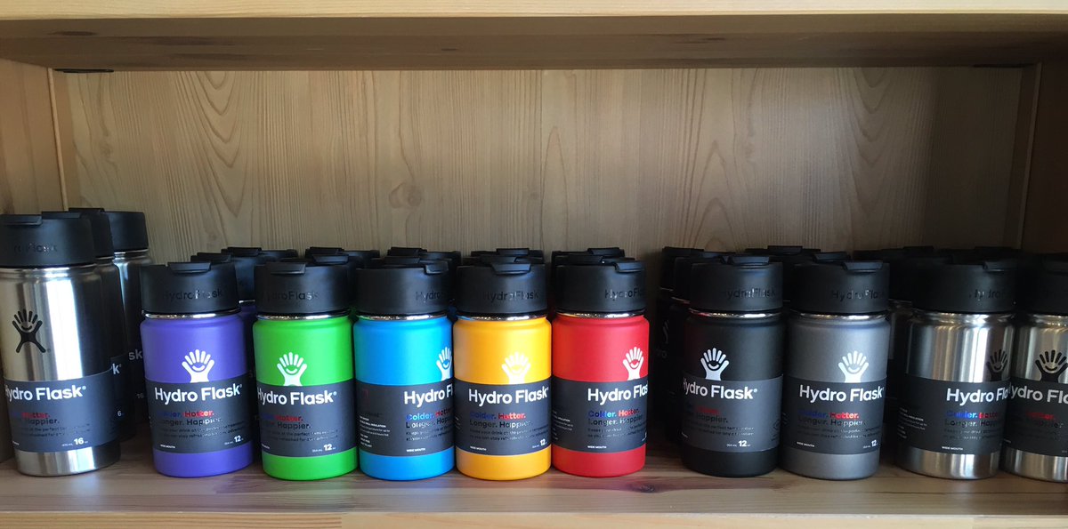 Hydro Flask coffee mugs are now available for sale at Bliss.  $21.99 for 12oz and $24.99 for 16oz.