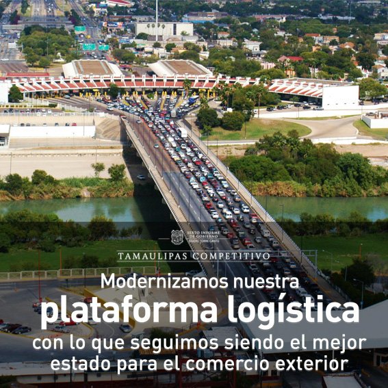 MovPRImxOficial's tweet photo. Un #Tamaulipas mejor conectado que abre más oportunidades para invertir en México, es resultado de la actual administración #6InformeETC https://t.co/9ov9KllFA4