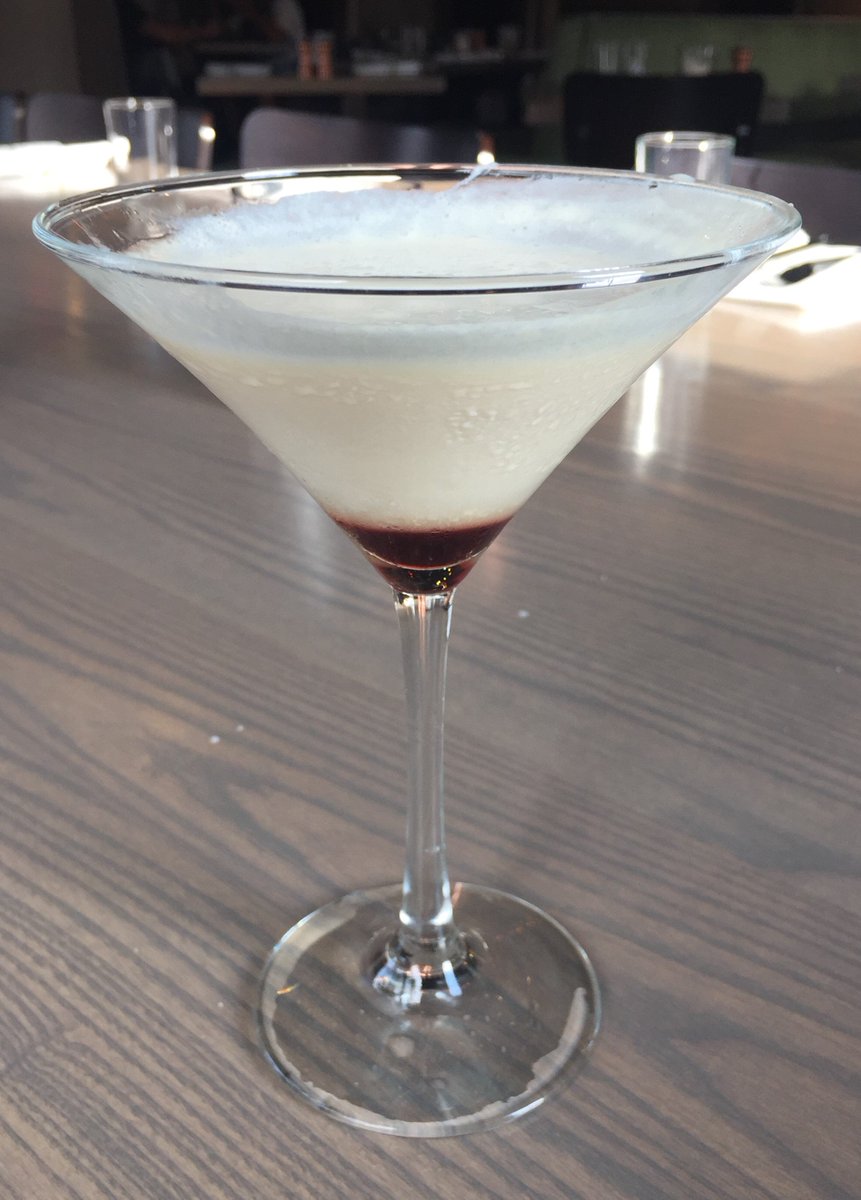 NEW COCKTAIL: Pineapple Upside Down Martini - combined w/ Rumchata, White Godiva, Baileys, pineapple juice &amp; house-made grenadine.