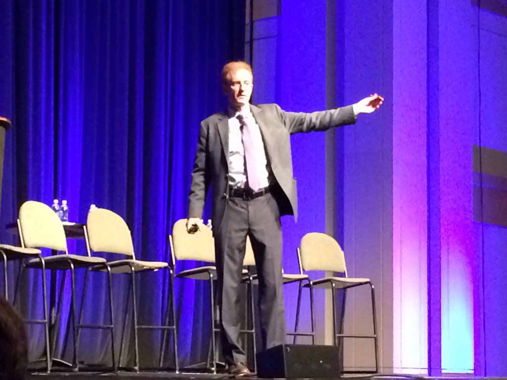 contractormag's tweet photo. Opening keynote Todd Buchholz discusses the economy, stock market and business in the market #comfortechshow https://t.co/zxSEWyRpyi