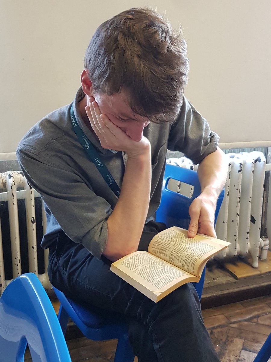 LiteracyAcs's tweet photo. Mr Farrelly #CaughtReading ! He's a fan of the Classics! #EnglishLiterature https://t.co/t2tJDp6pKo