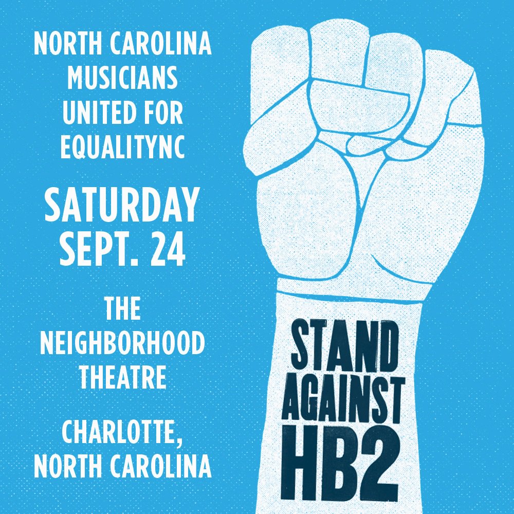 Charlotte musicians chime in against HB2 all day Saturday <a href="/NTheatre/">Neighborhood Theatre</a>; @equalitync bit.ly/2cZNgrA