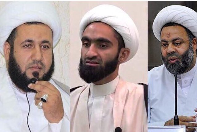 محكمة النظام تصدر الحكم الجائر ضد ٣ رجال دين شيعة بالسجن سنة في قضية التجمهر في #الدراز 
#Bahrain #byshr