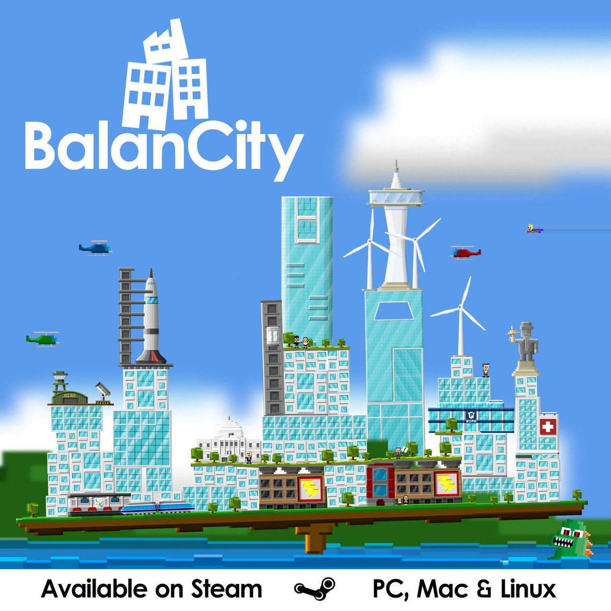 BalanCityGame's tweet photo. BalanCity has been released on Steam! Get it at https://t.co/ZQSbtPm7sw for a 20% launch discount! https://t.co/5EFsRhRlxh